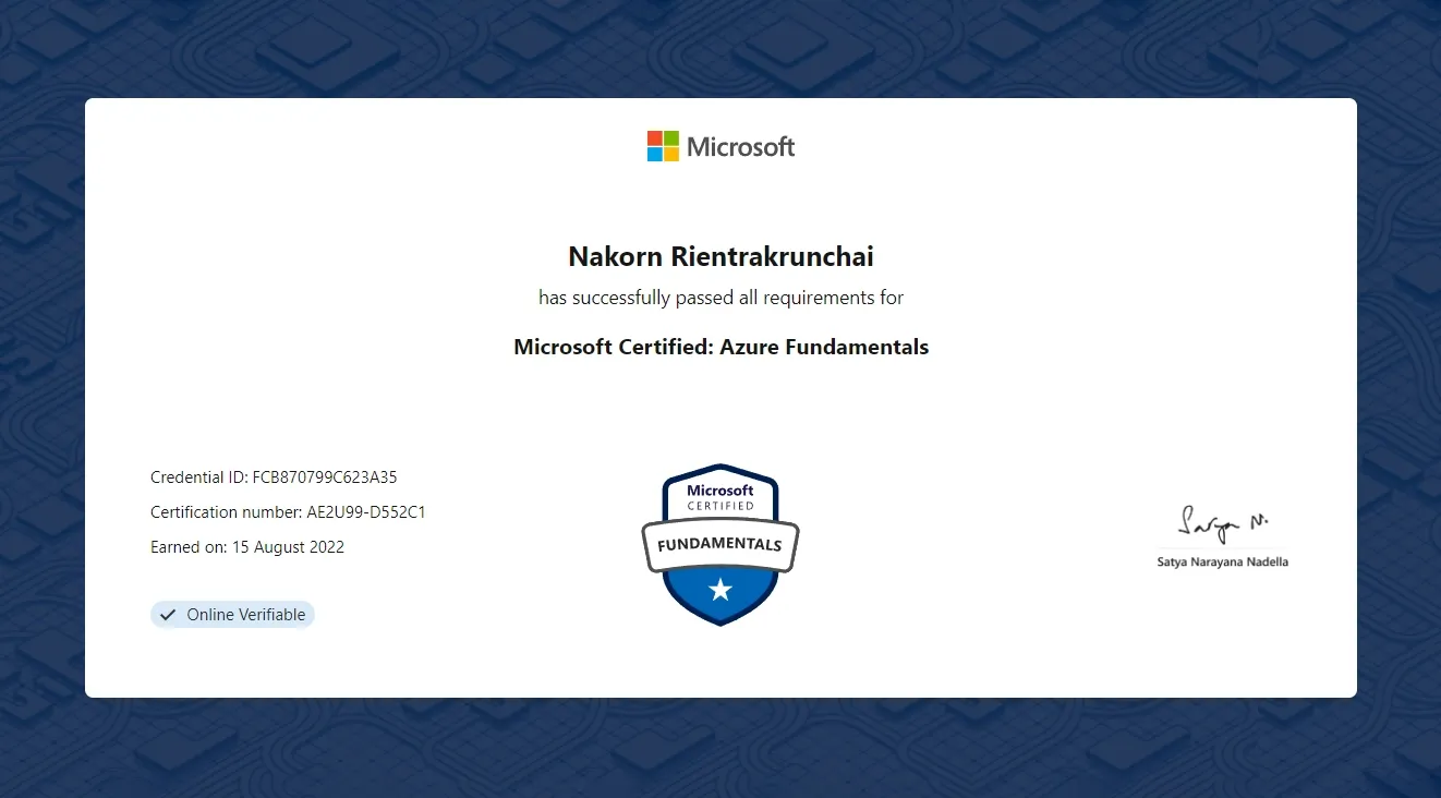 Nakorn-Azure Fundamentals